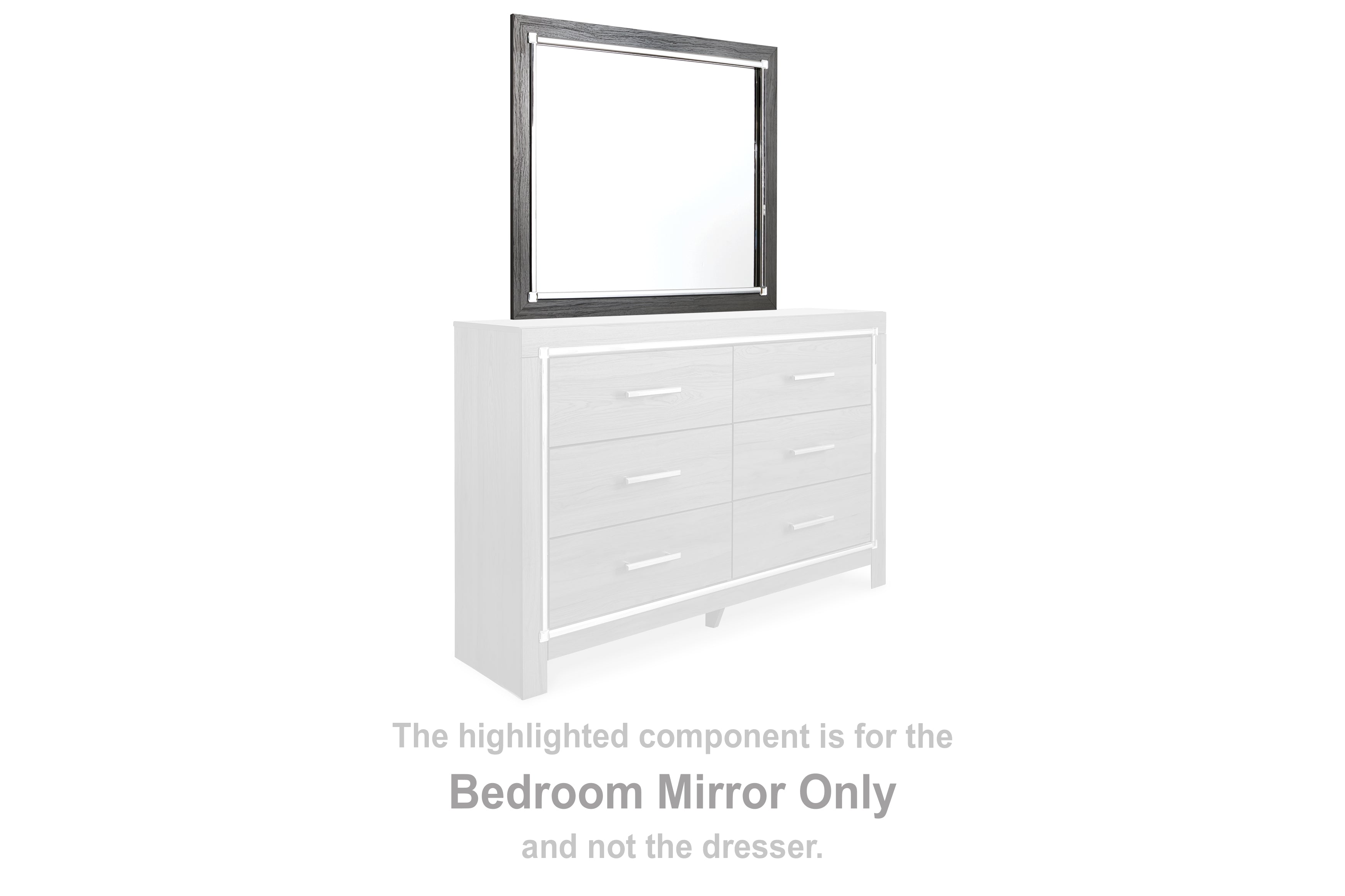 Lullora Furniture - Ashley Furniture - Lodanna Bedroom - Bedroom Mirror / Gray - B214-36