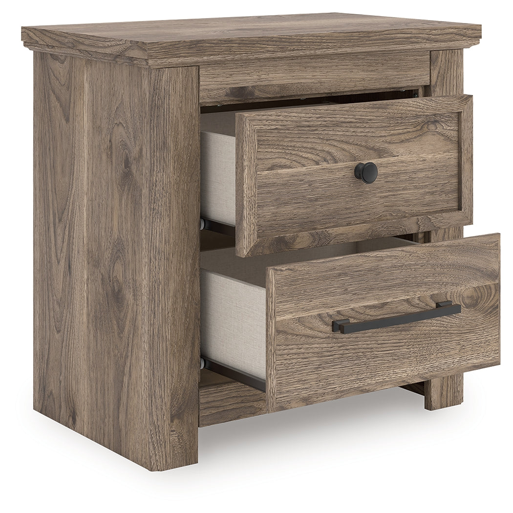 Lullora Furniture - Ashley Furniture - Rusticott Bedroom - Two Drawer Night Stand / Brown - PCB2260-92