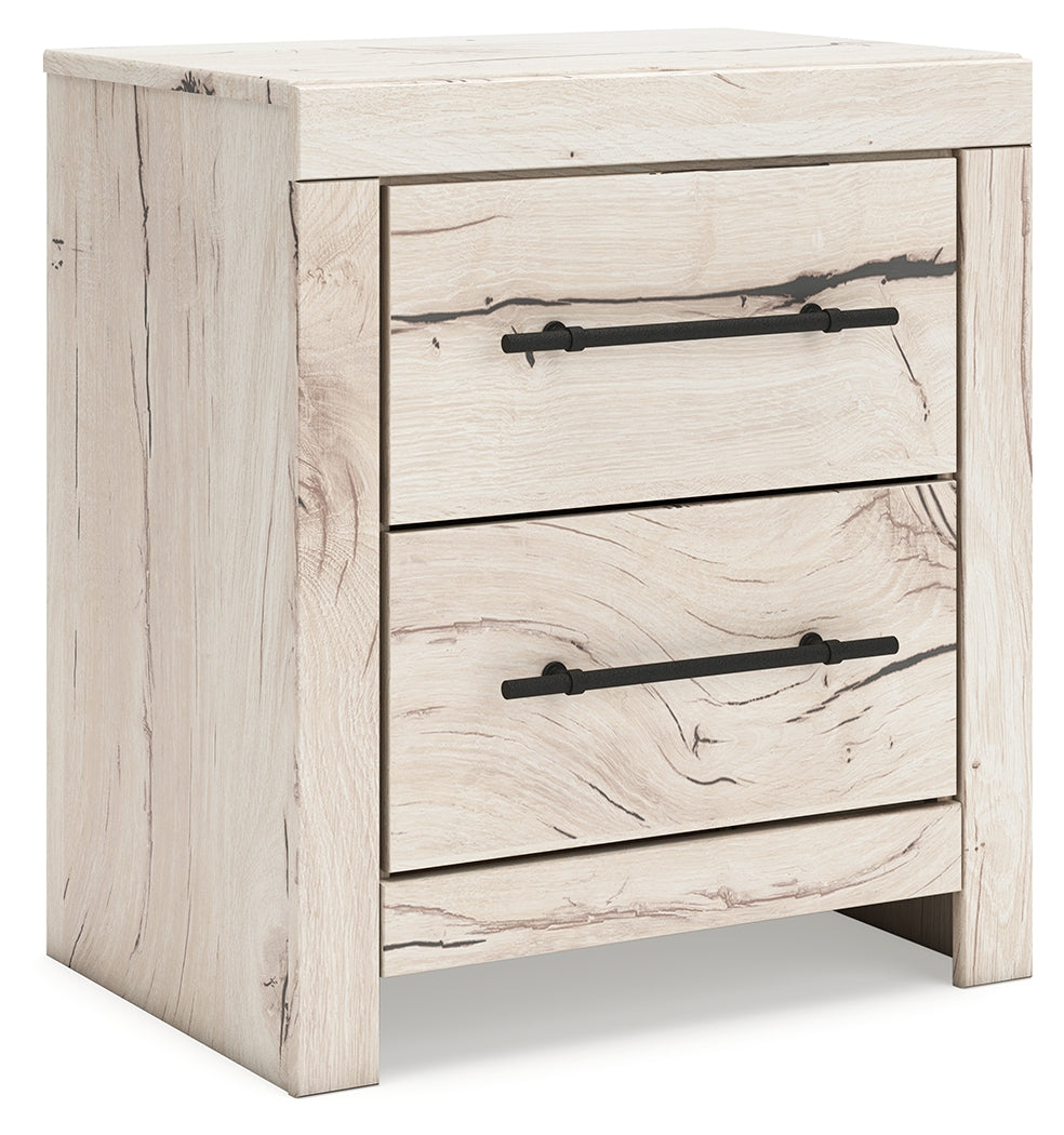 Lullora Furniture - Ashley Furniture - Lawroy Bedroom - Two Drawer Night Stand / Light Natural - B2310-92