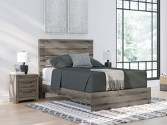 Lullora Furniture - Ashley Furniture - Graystorm Bedroom - Twin Panel Storage Bed / Brown Gray - PCB2405B18