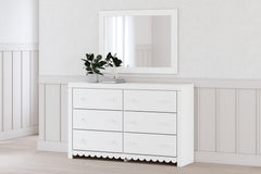 Lullora Furniture - Ashley Furniture - Mollviney Bedroom - Two Drawer Night Stand / White - B2540-92
