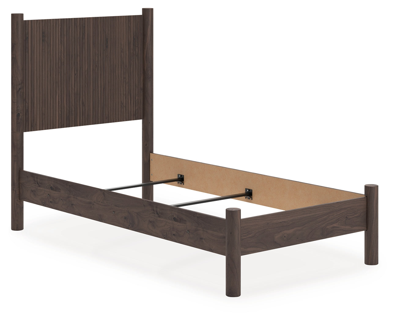 Lullora Furniture - Ashley Furniture - Pamytta Bedroom - Twin Panel Bed / Brown - PCB2614B14