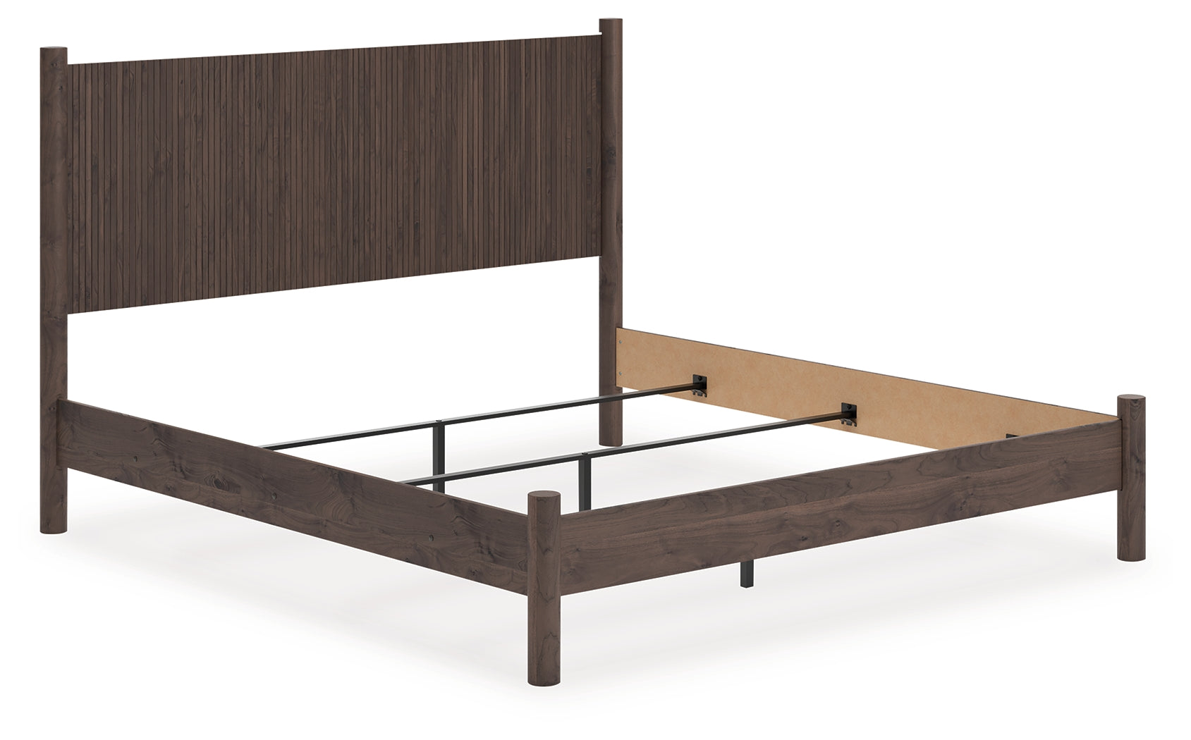 Lullora Furniture - Ashley Furniture - Pamytta Bedroom - King Panel Bed / Brown - PCB2614B26