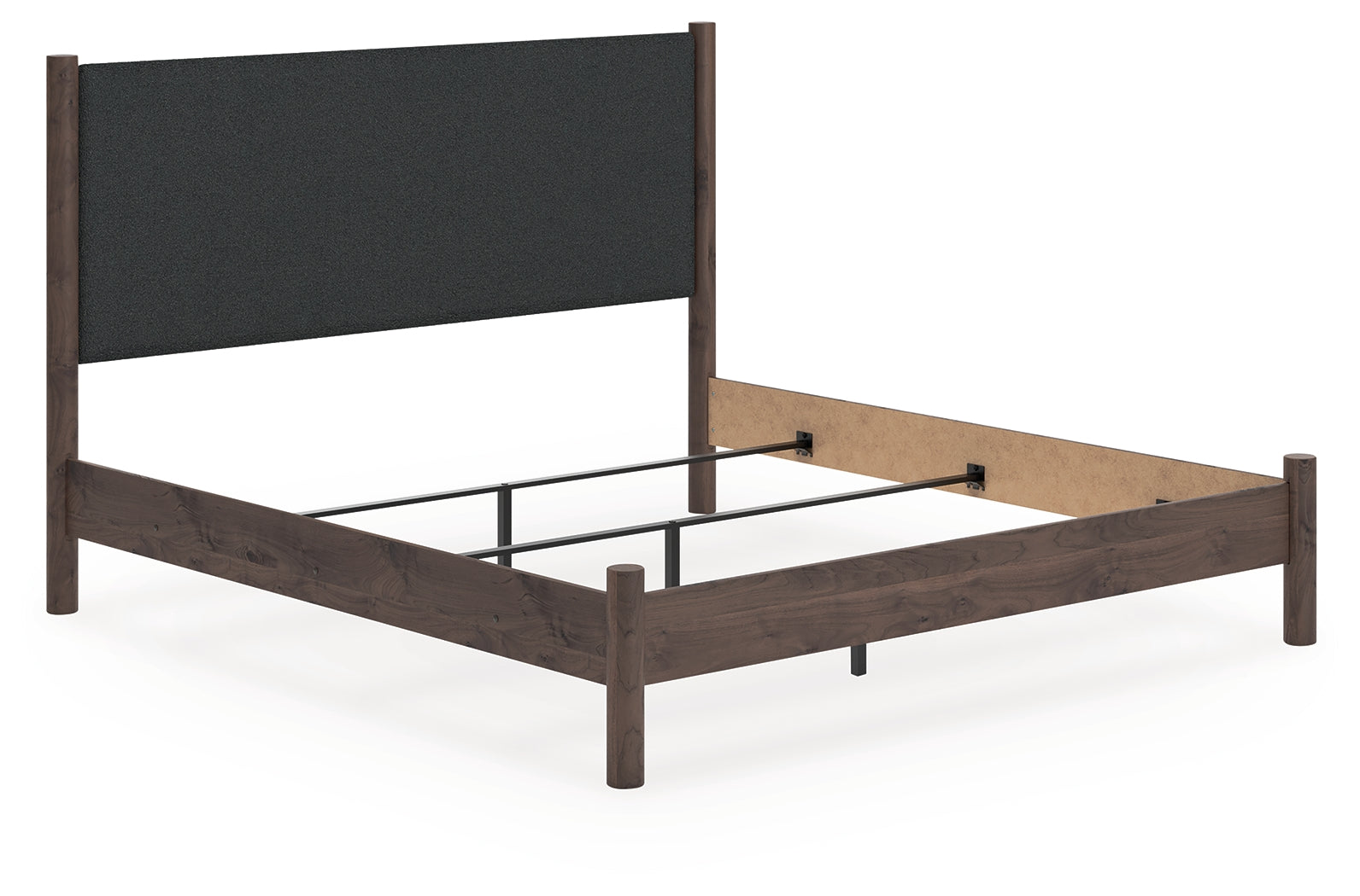 Lullora Furniture - Ashley Furniture - Pamytta Bedroom - King Upholstered Panel Bed / Brown - PCB2614B29
