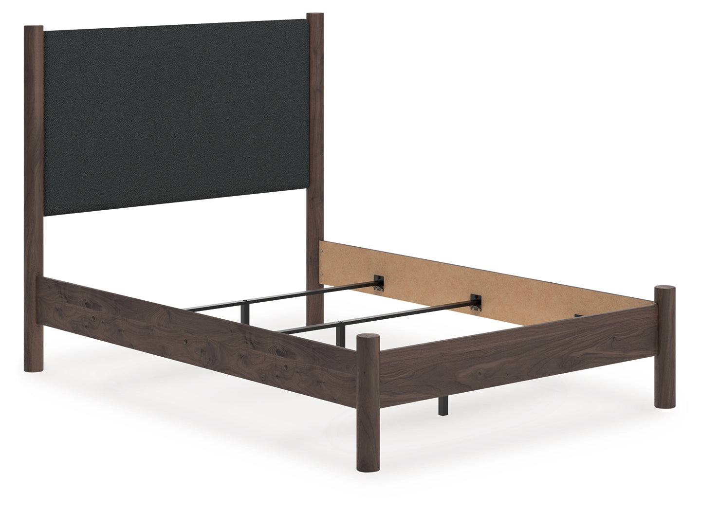 Lullora Furniture - Ashley Furniture - Pamytta Bedroom - Full Upholstered Panel Bed / Brown - PCB2614B22