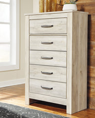 Lullora Furniture - Ashley Furniture - Bellaby Bedroom - King Crossbuck Panel Bed / Whitewash - B331B10