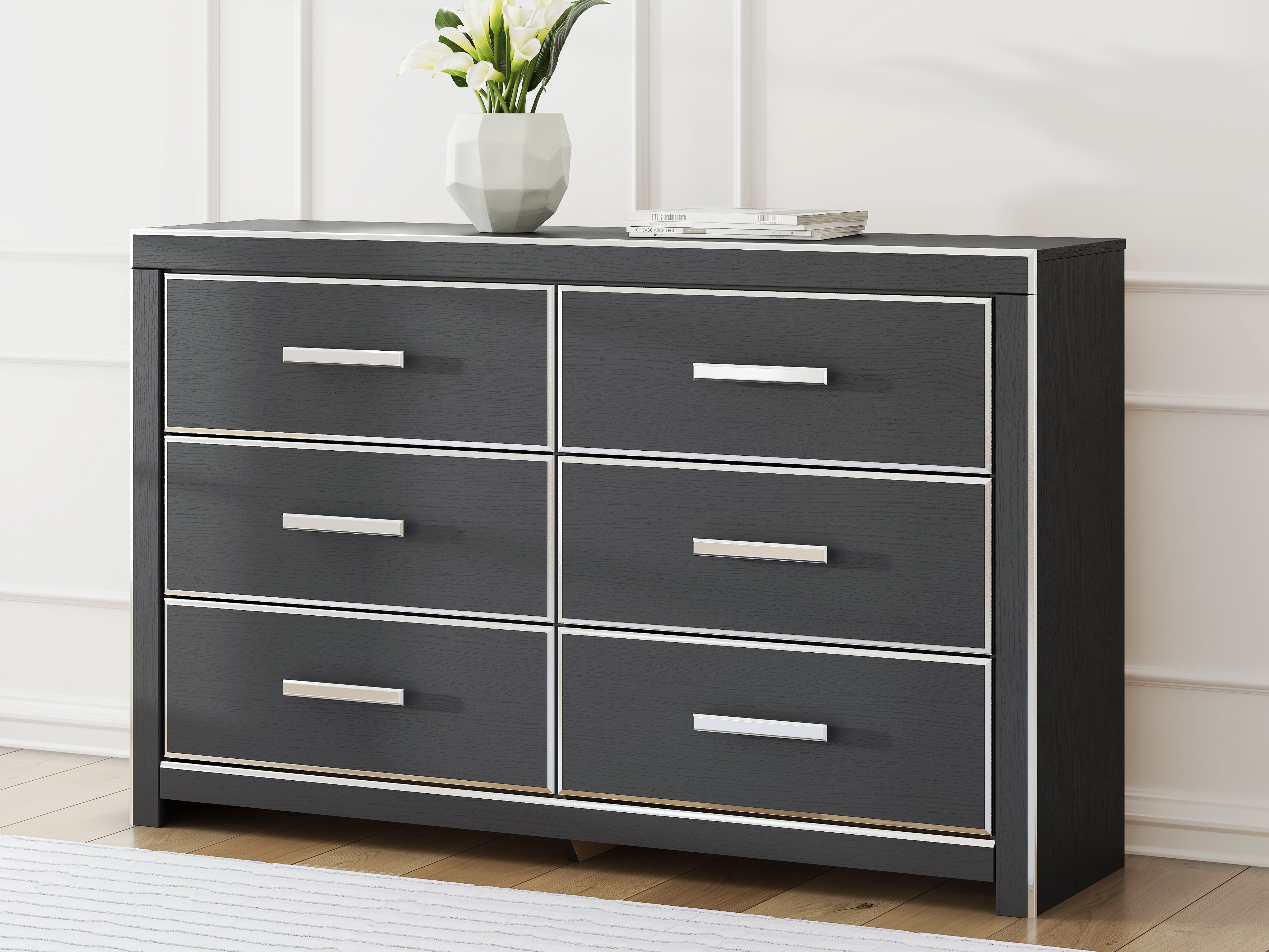Lullora Furniture - Ashley Furniture - Zuraleus Bedroom - Six Drawer Dresser / Black - PCB3380-31