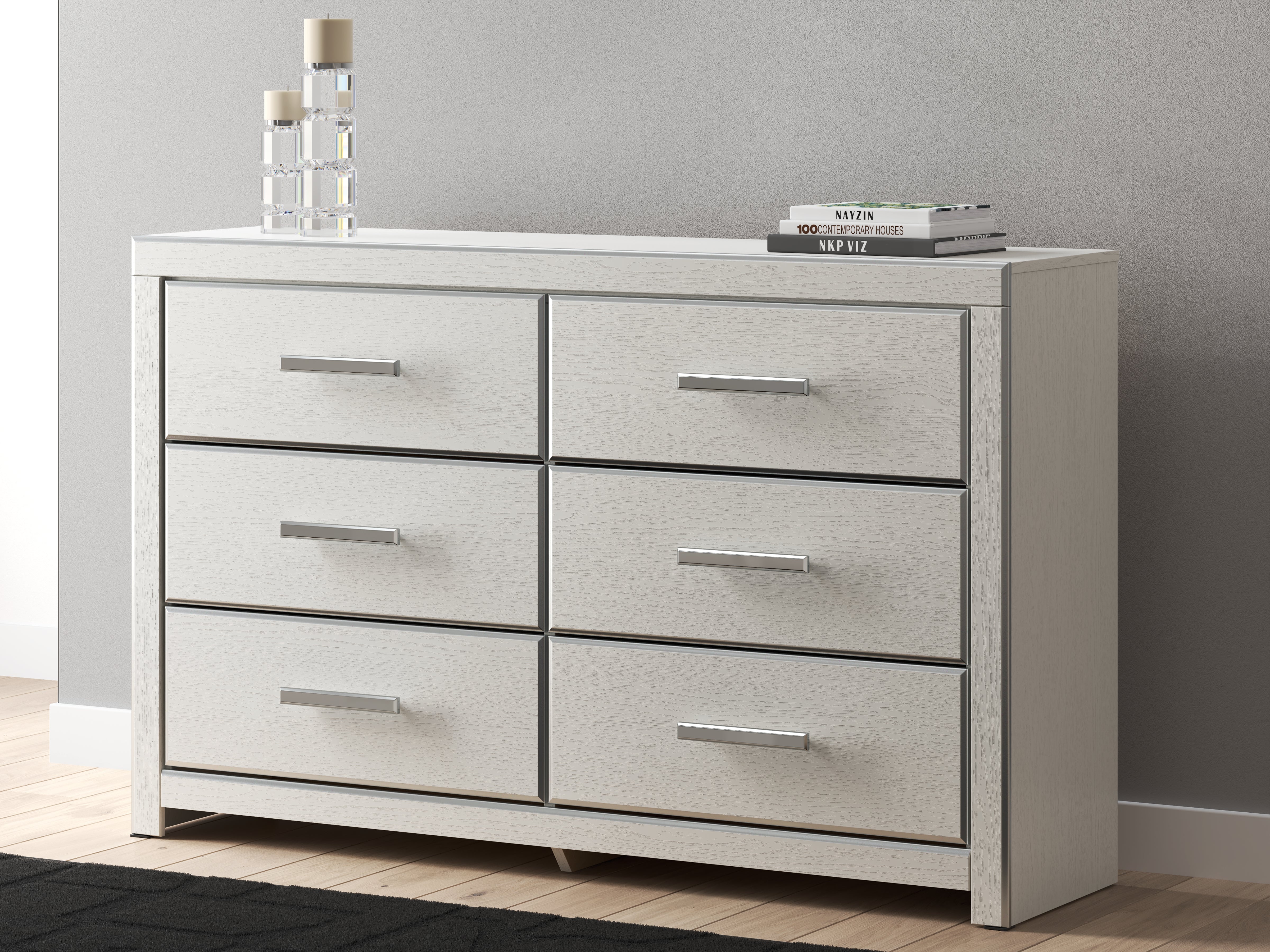 Lullora Furniture - Ashley Furniture - Zuraleus Bedroom - Six Drawer Dresser / White - PCB3381-31