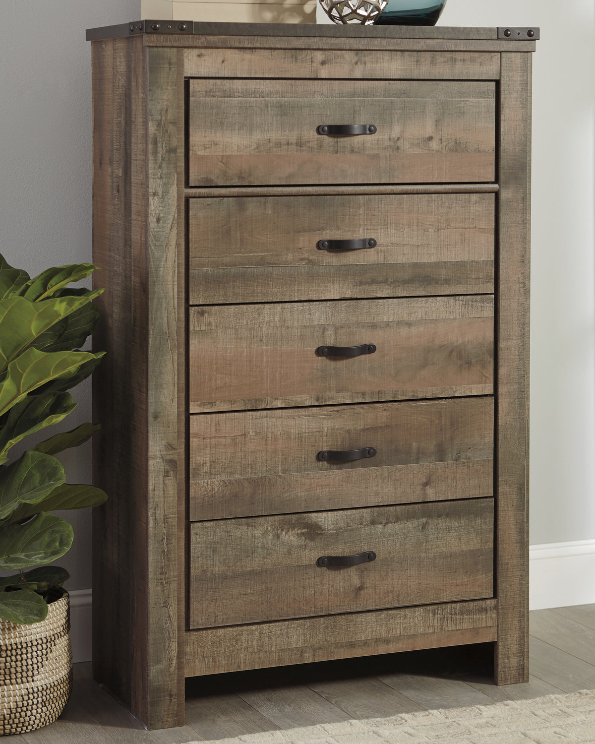 Lullora Furniture - Ashley Furniture - Trinell Bedroom - Full Bookcase Bed with Storage / Brown - B446B91