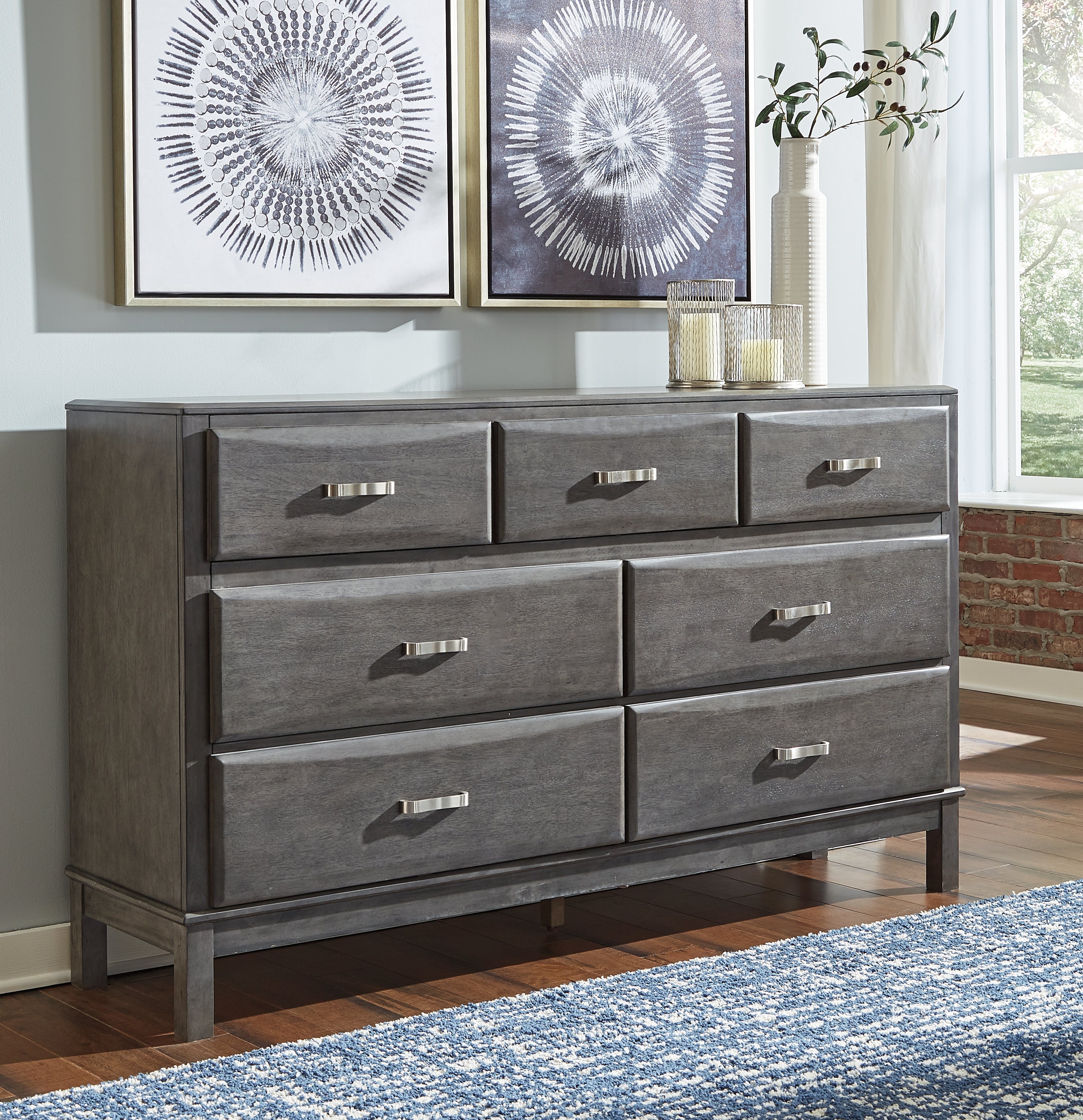 Lullora Furniture - Ashley Furniture - Caitbrook Bedroom - Dresser / Gray - B476-31
