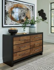 Lullora Furniture - Ashley Furniture - Kraeburn Bedroom - Queen Panel Storage Bed / Brown/Black - B496B6