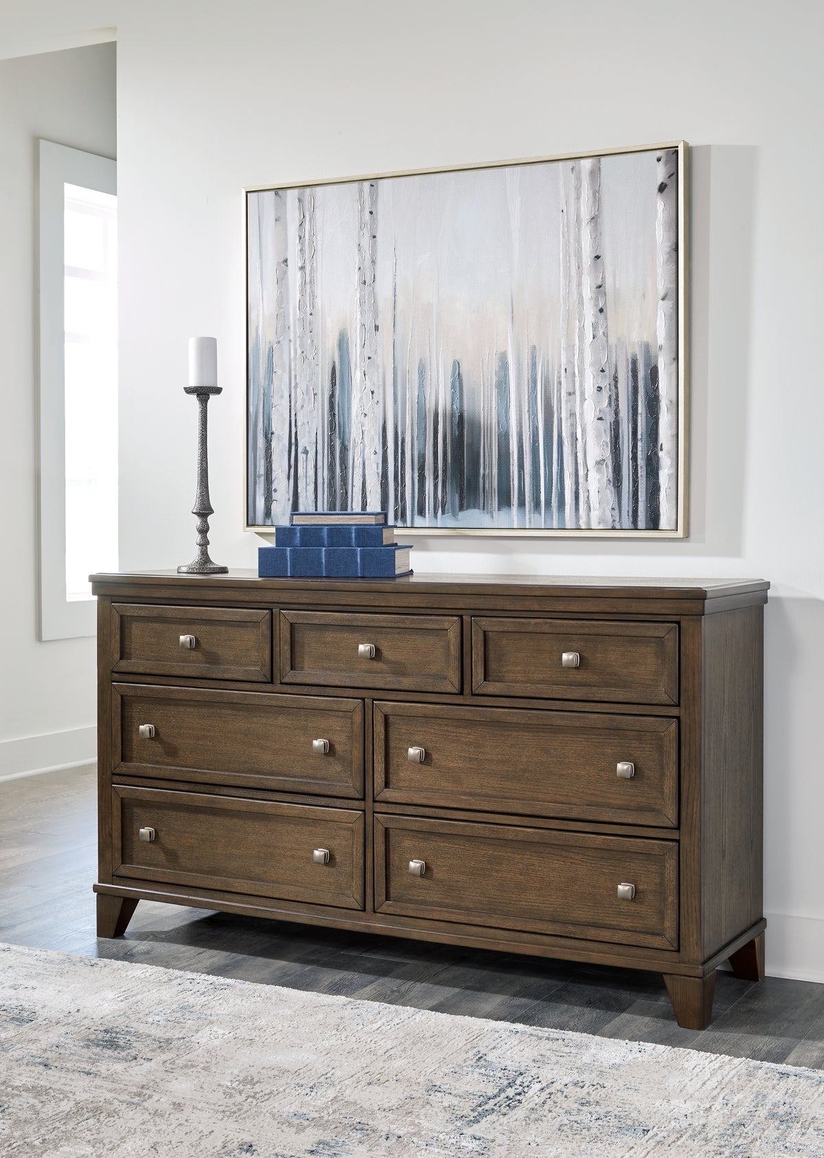 Lullora Furniture - Ashley Furniture - Shawbeck Bedroom - California King Panel Bed / Dark Brown - B625B5