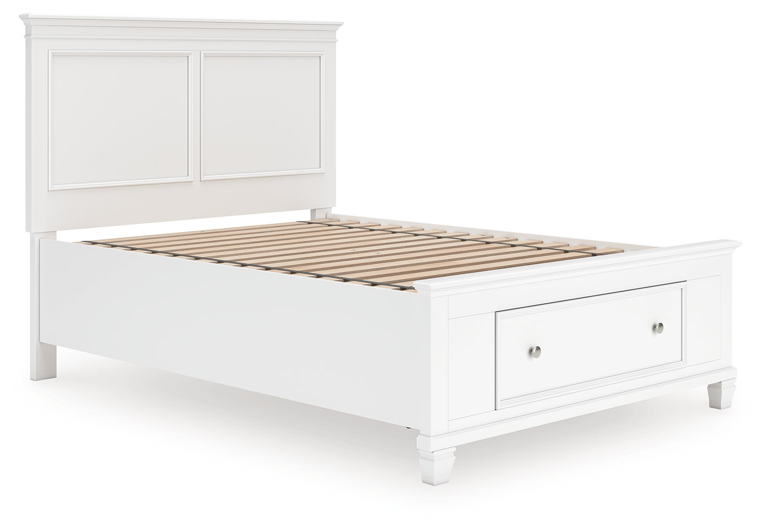 Lullora Furniture - Ashley Furniture - Fortman Bedroom - Full Panel Storage Bed / White - B680B25