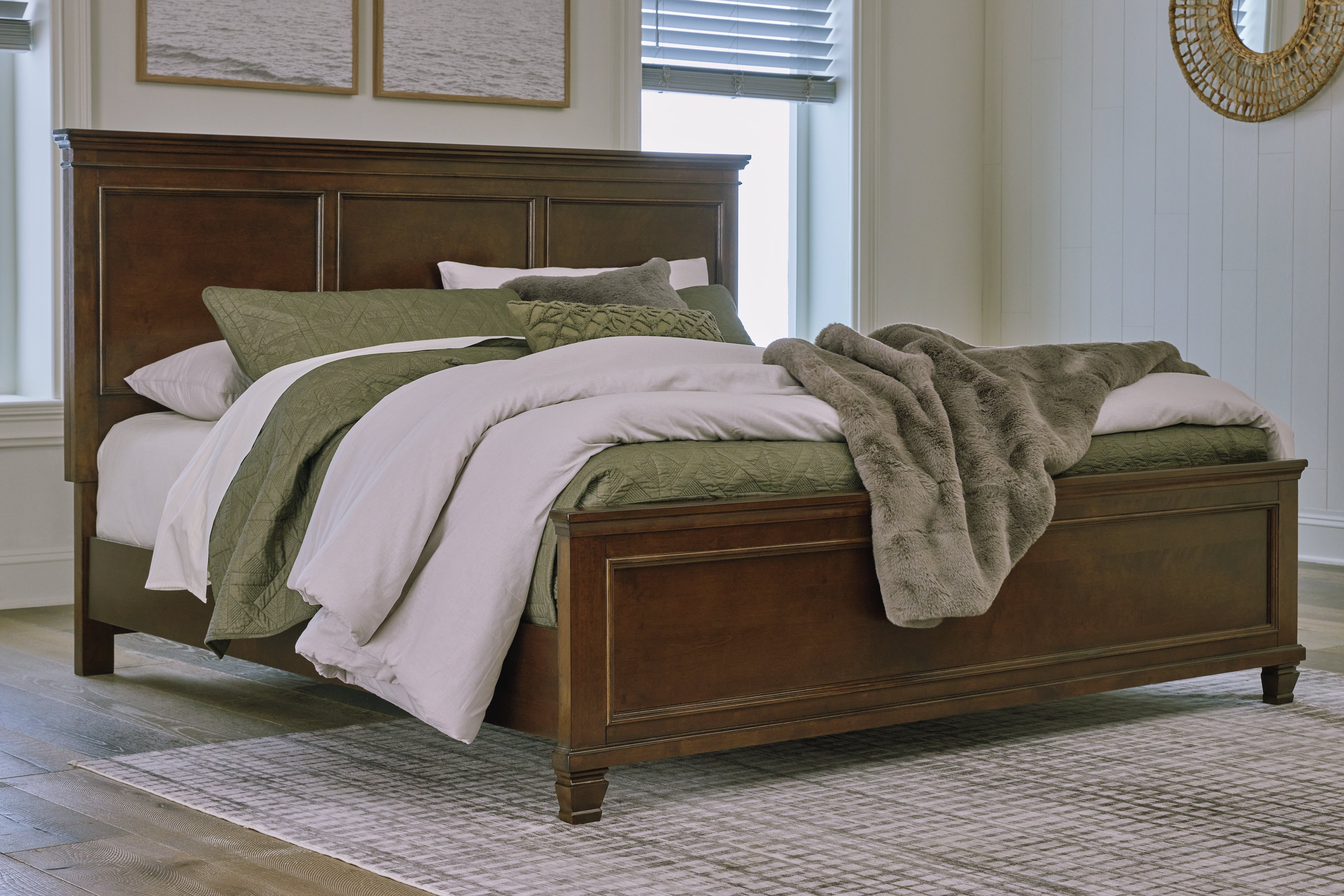 Lullora Furniture - Ashley Furniture - Danabrin Bedroom - California King Panel Bed / Brown - B685B5