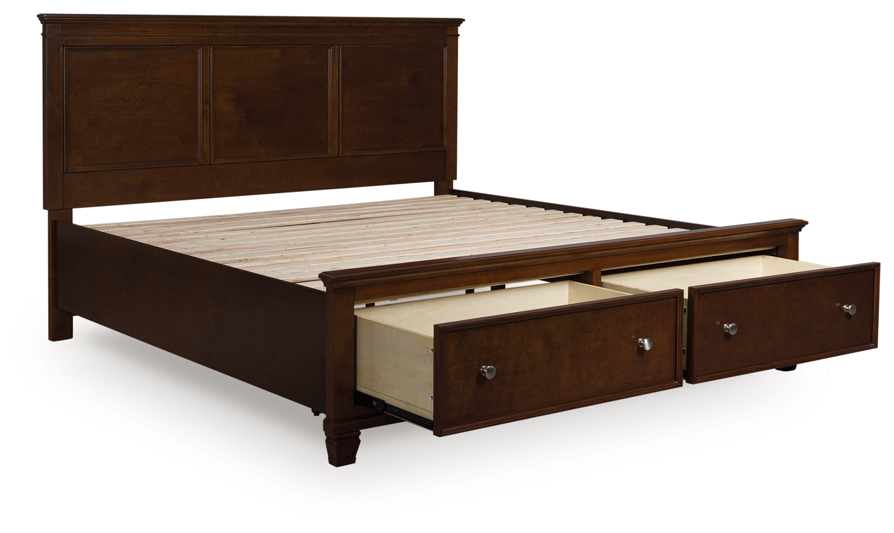 Lullora Furniture - Ashley Furniture - Danabrin Bedroom - King Panel Storage Bed / Brown - B685B18