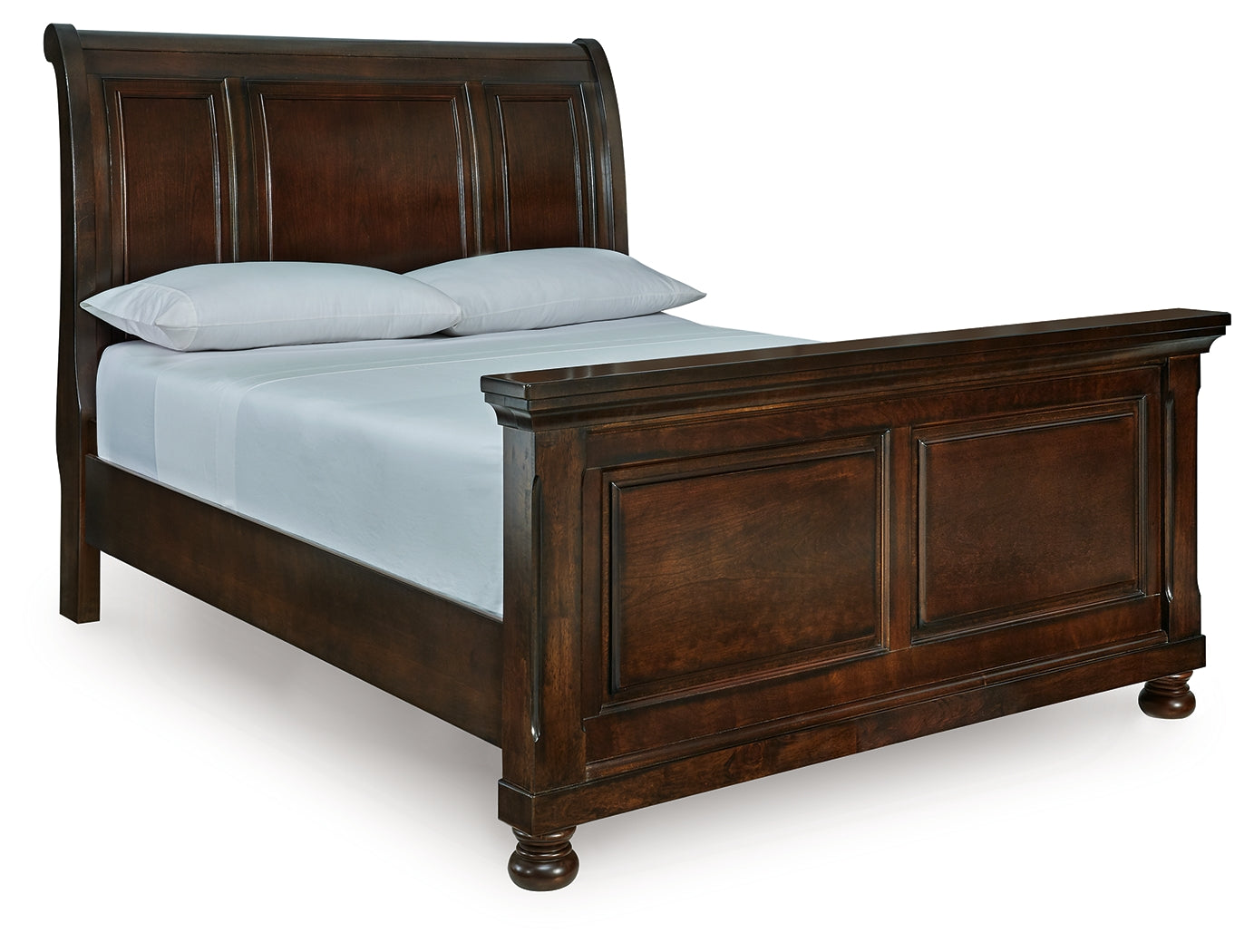 Lullora Furniture - Ashley Furniture - Porter Bedroom - Queen Sleigh Bed / Rustic Brown - B697B48