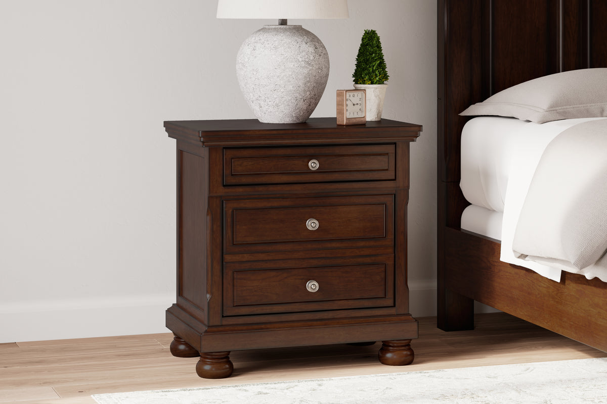 Lullora Furniture - Ashley Furniture - Porter Bedroom - King Sleigh Bed / Rustic Brown - B697B49