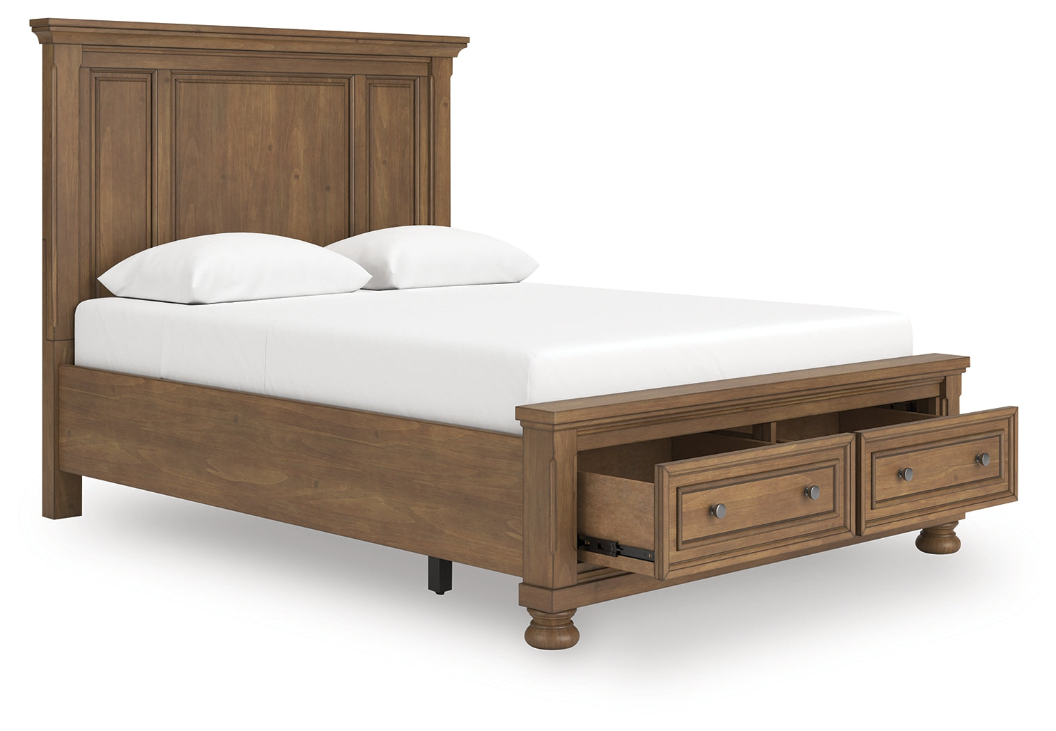 Lullora Furniture - Ashley Furniture - Feddinger Bedroom - Queen Panel Storage Bed / Medium Brown - PCB779B11