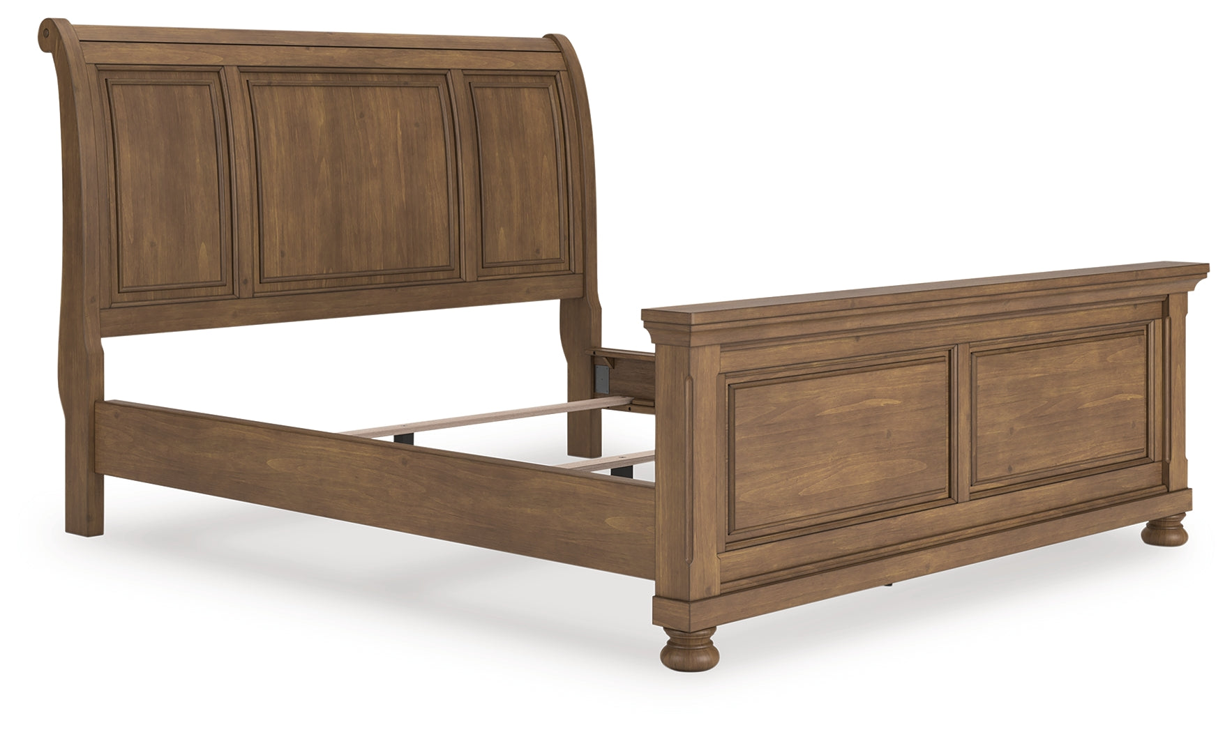 Lullora Furniture - Ashley Furniture - Feddinger Bedroom - California King Sleigh Bed / Medium Brown - PCB779B16