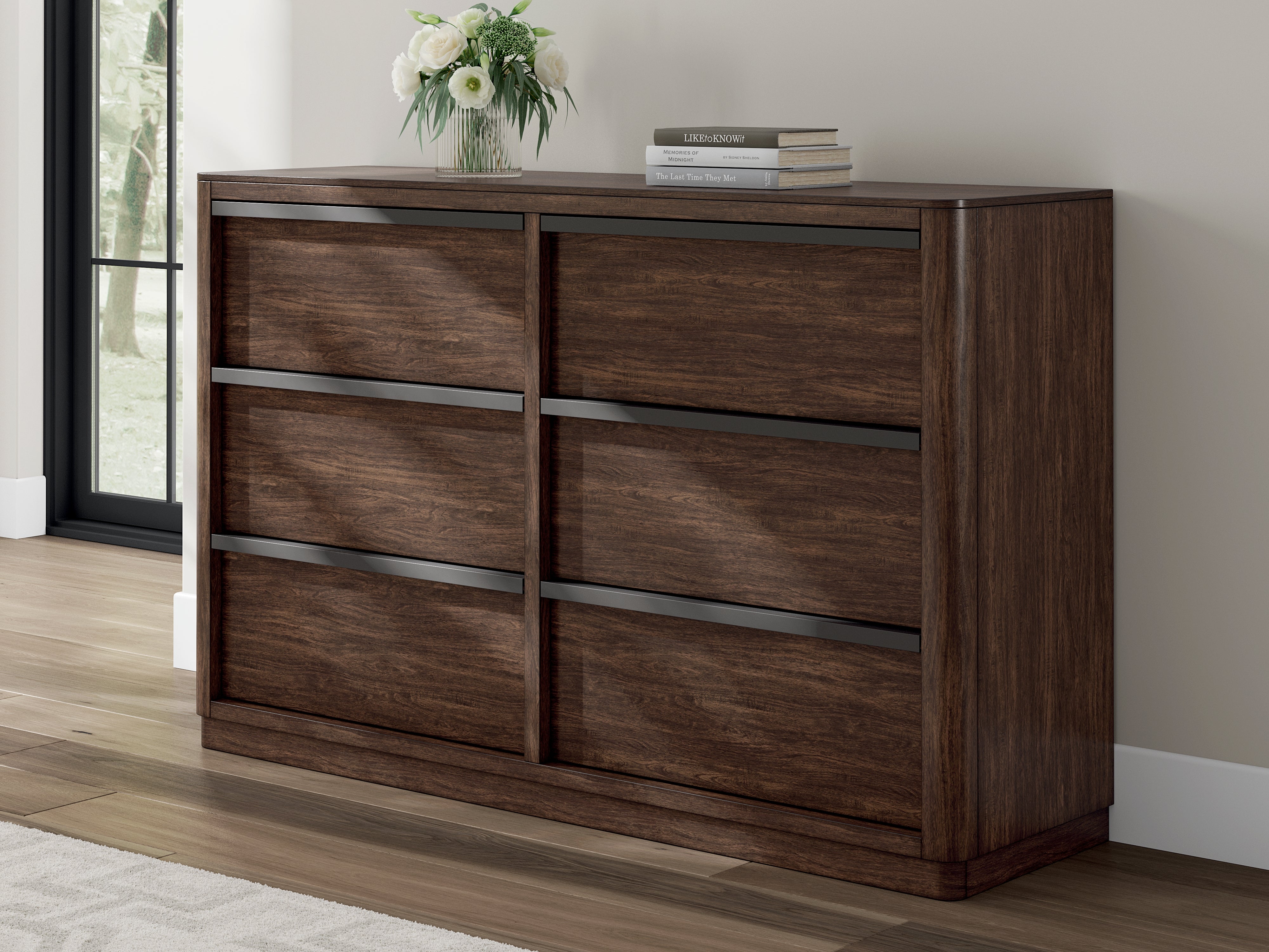 Lullora Furniture - Ashley Furniture - Dilenno Bedroom - Dresser / Dark Brown - PCB857-31
