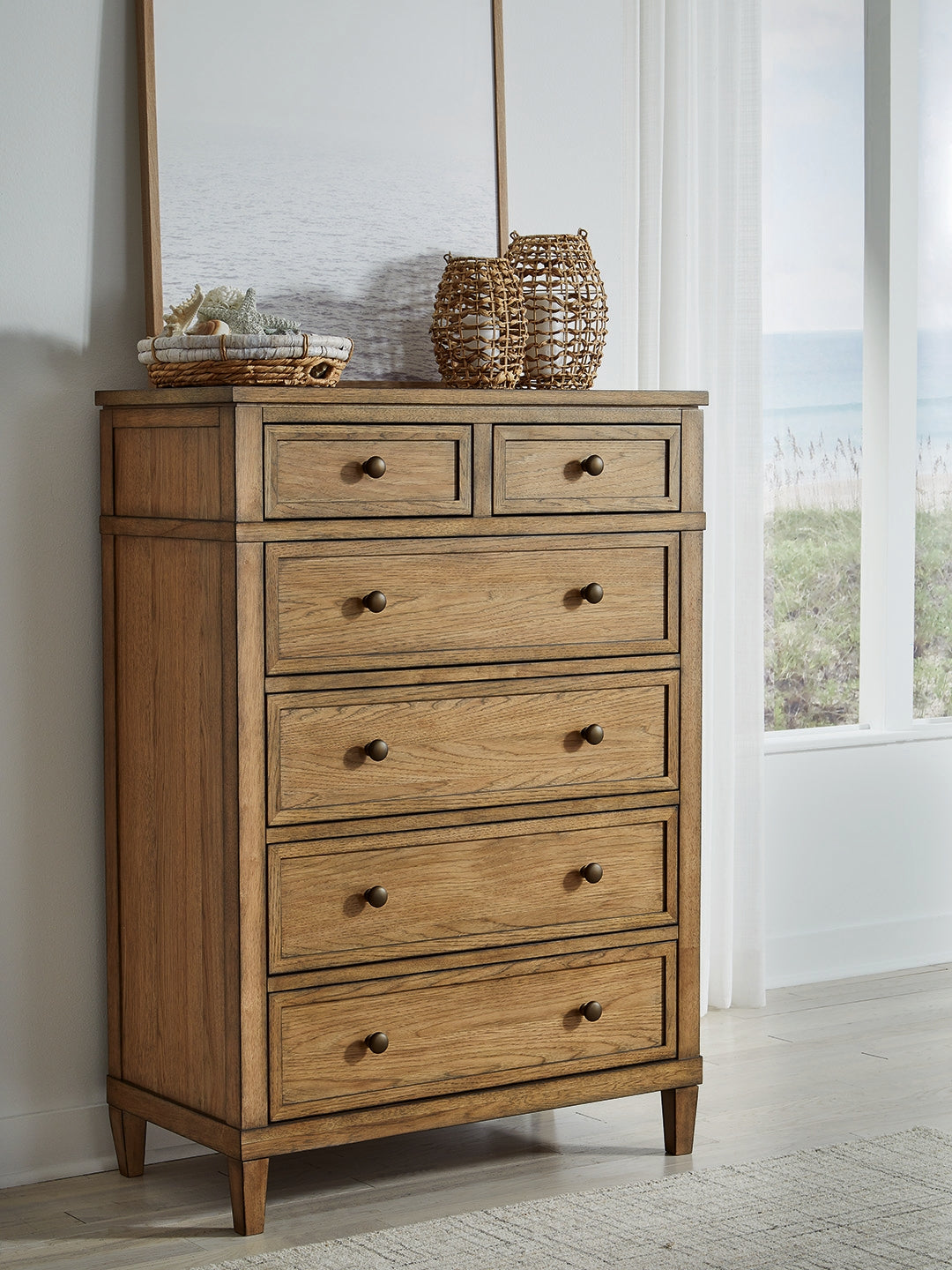 Lullora Furniture - Ashley Furniture - Sharlance Bedroom - Six Drawer Chest / Brown - B895-46