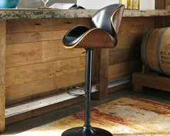Lullora Furniture - Ashley Furniture - Bellatier Dining Room - Adjustable Height Bar Stool (Set of 2) / Bone - D120-230X2