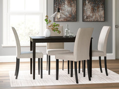 Lullora Furniture - Ashley Furniture - Kimonte Dining Room - Dining Chair (Set of 2) / Dark Brown - D250-02X2