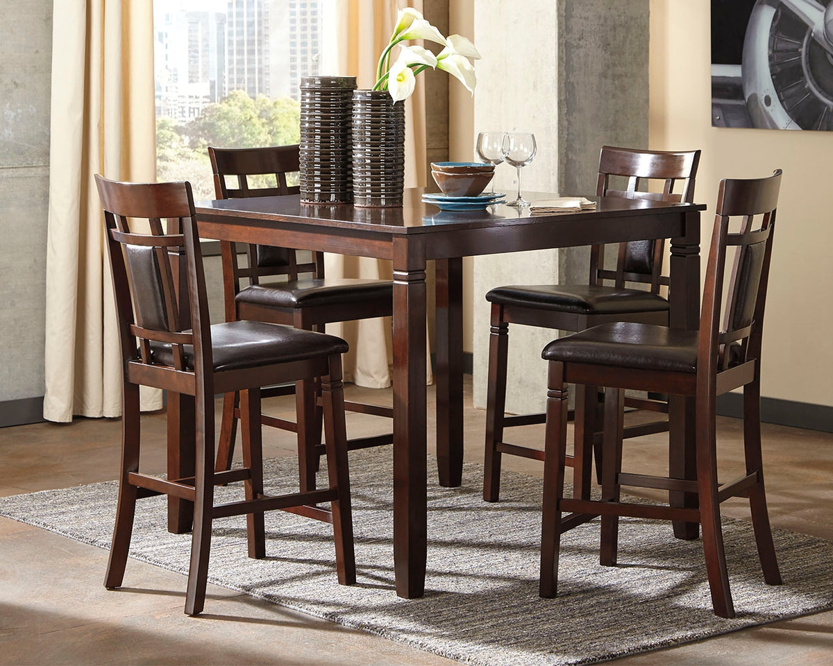 Lullora Furniture - Ashley Furniture - Bennox Dining Room - Dining Room Table Set (6/CN) / Brown - D384-325