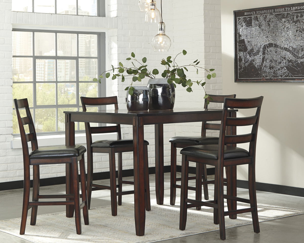 Lullora Furniture - Ashley Furniture - Coviar Dining Room - Dining Room Table Set (6/CN) / Brown - D385-325