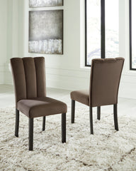 Lullora Furniture - Ashley Furniture - Jeshina Dining Chair (Set of 2) - Dining Chair (Set of 2) / Mocha - PCD581-01X2