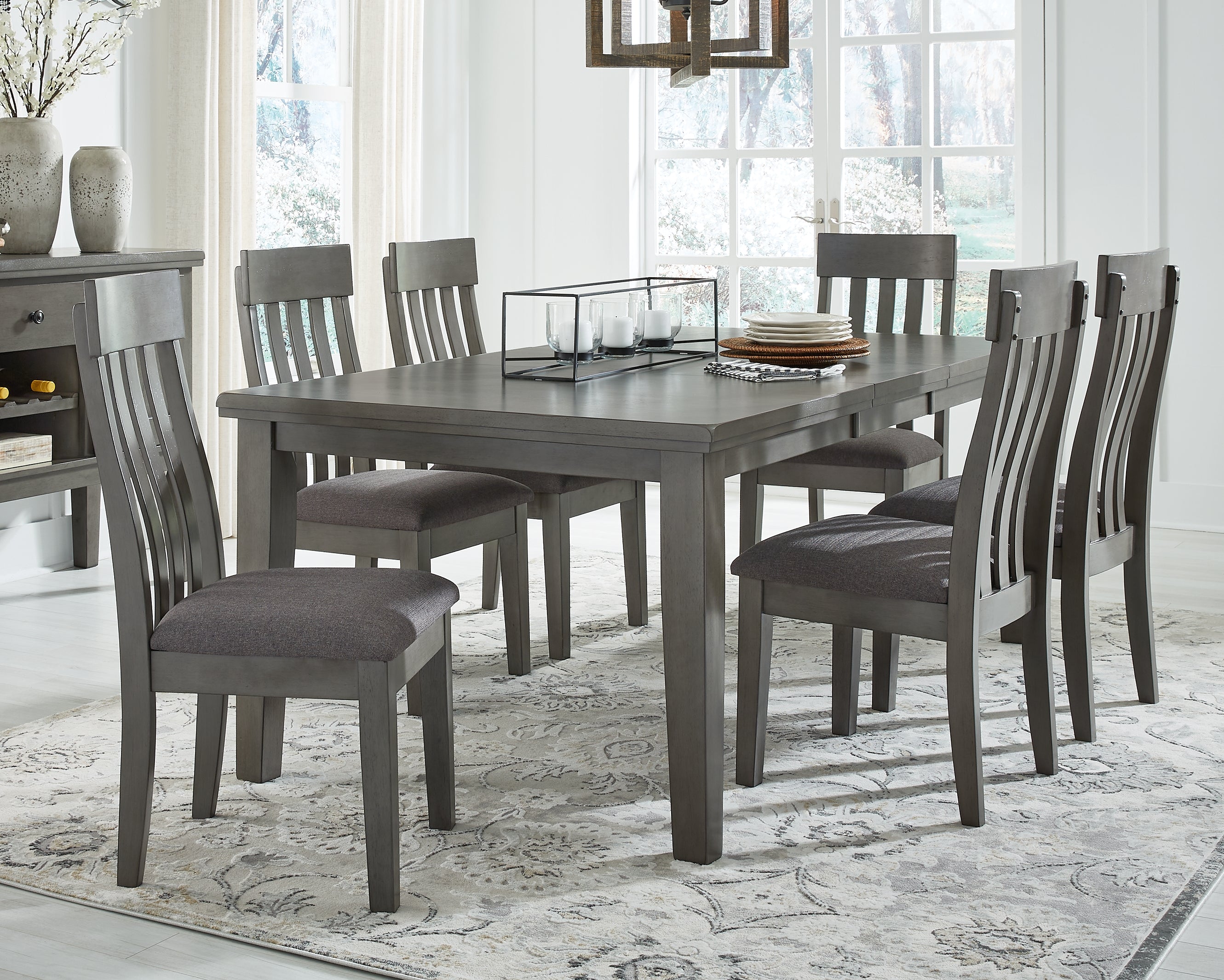 Lullora Furniture - Ashley Furniture - Hallanden Dining Room - Counter Height Bar Stool (Set of 2) / Two-tone Gray - D589-124X2