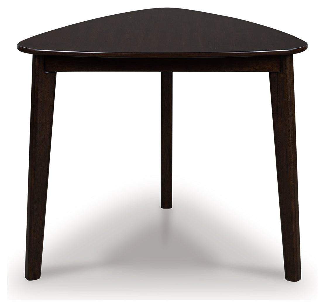 Lullora Furniture - Ashley Furniture - Mallenette Dining Table - Triangle Dining Room Table / Merlot - PCD607-16