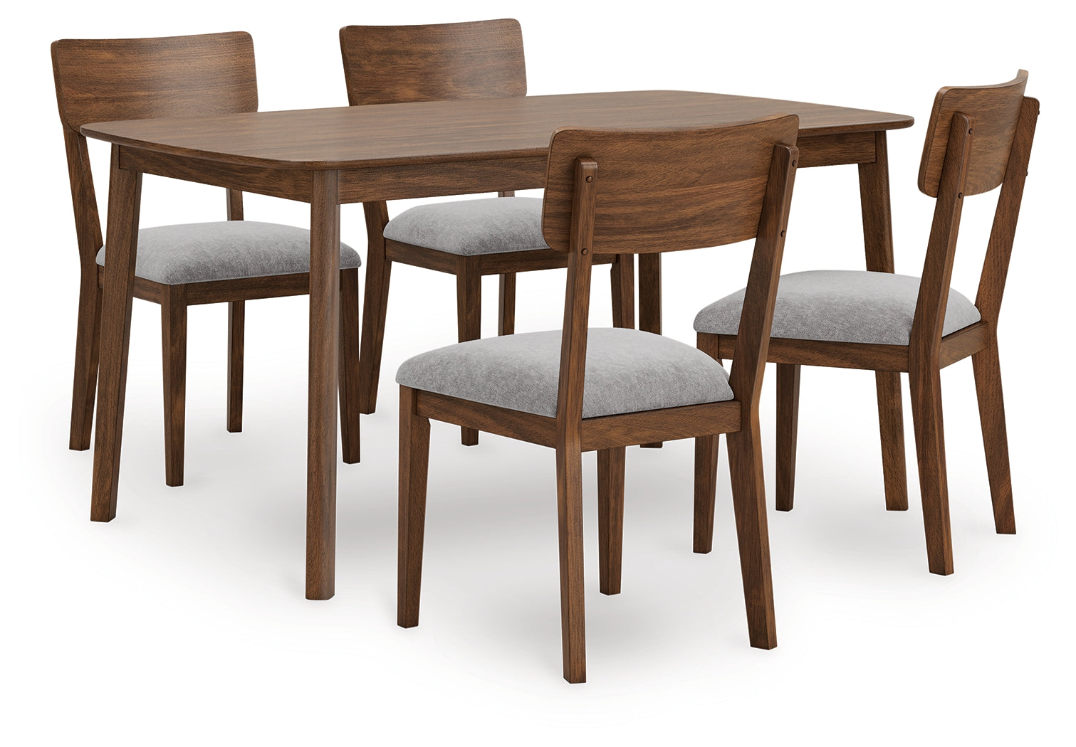 Lullora Furniture - Ashley Furniture - Tameride Dining Table and 4 Chairs (Set of 5) - Dining Room Table Set (5/CN) / Brown - PCD609-225