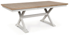 Lullora Furniture - Ashley Furniture - Purlaney Dining Butterfly Extension Table - RECT DRM Butterfly EXT Table / Antique White/Natural - PCD627-35