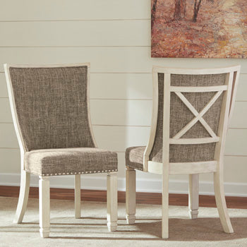 Lullora Furniture - Ashley Furniture - Bolanburg Dining Room - Dining Chair (Set of 2) / Two-tone - D647-02X2