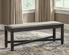 Lullora Furniture - Ashley Furniture - Tyler Creek Dining Room - DBL Counter UPH Bench (1/CN) / Antique Black / 42"W x 15"D x 24"H - D736-09