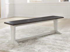 Lullora Furniture - Ashley Furniture - Darborn Dining Room - Dining Table / Gray/Brown / 40"W x 78"D x 30"H - D796D3