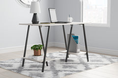 Lullora Furniture - Ashley Furniture - Bayflynn Office Desk - Home Office Desk / White/Black - H288-27