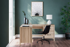 Lullora Furniture - Ashley Furniture - Battelle Office Desk - Home Office Desk / Tan - H3929-134