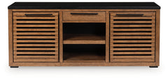 Lullora Furniture - Ashley Furniture - Kallari Bookcase - Credenza / Warm Brown/Black - H737-60