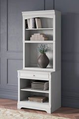Lullora Furniture - Ashley Furniture - Kanwyn Bookcase - Bookcase / Whitewash - H777H8