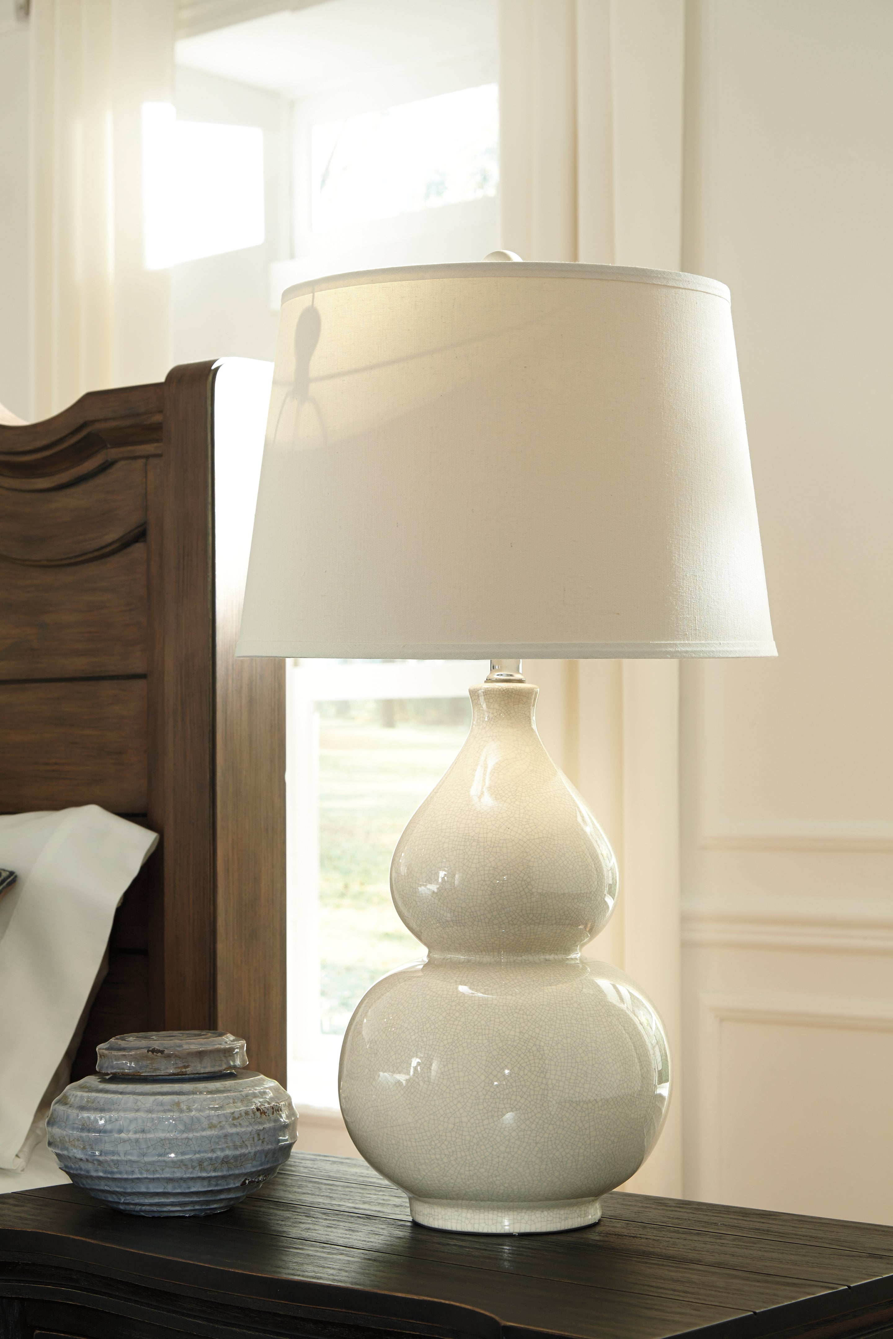 Lullora Furniture - Ashley Furniture - Saffi Lighting - Table Lamp (Set of 2) / Cream - L100074X2