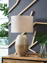 Lullora Furniture - Ashley Furniture - Linas Lighting - Metal Table Lamp (1/CN) / Cream/Beige - L207594