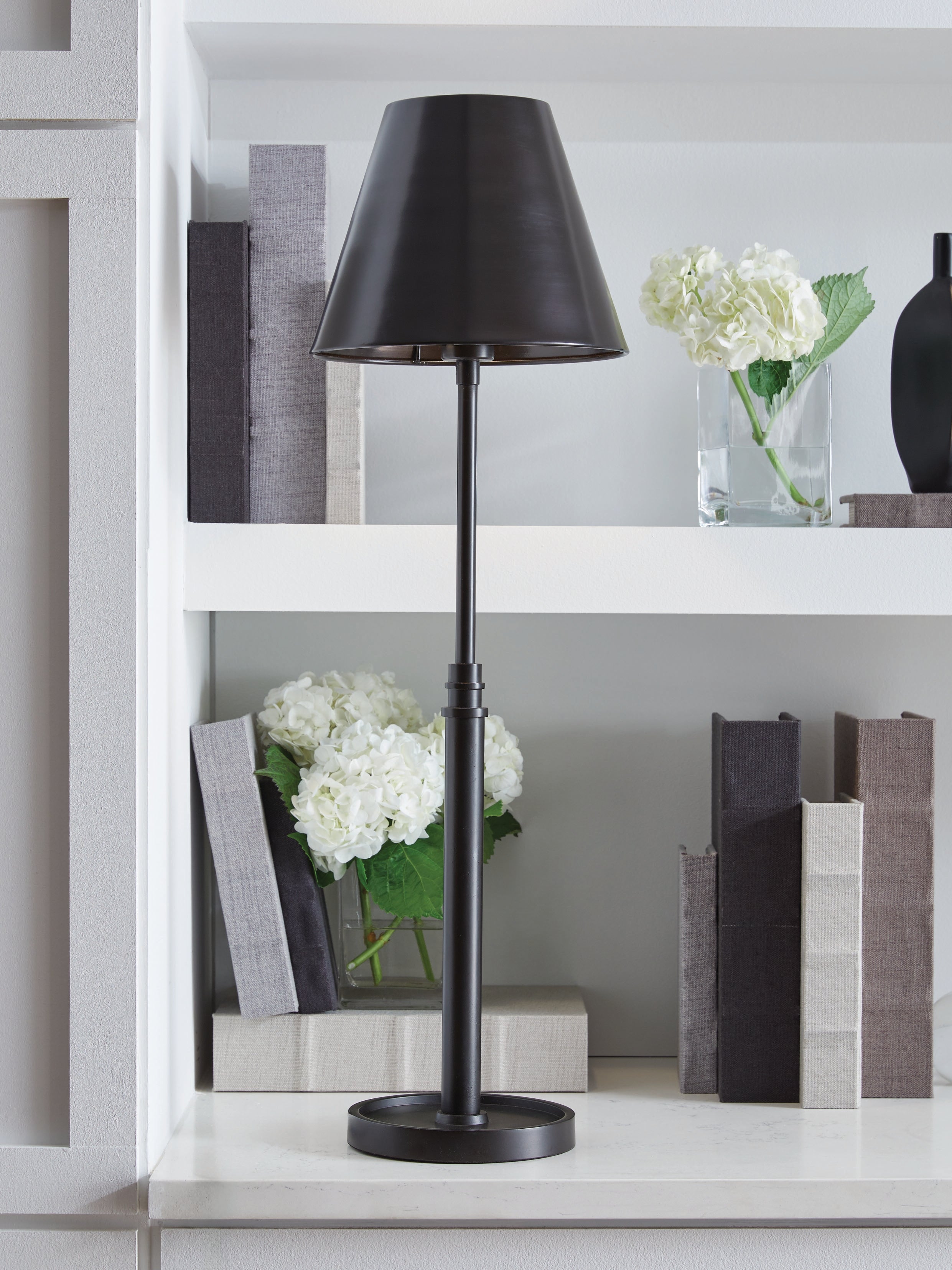 Lullora Furniture - Ashley Furniture - Wimner Lighting - Metal Table Lamp (1/CN) / Antique Bronze Finish - L208464