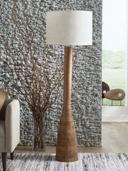 Lullora Furniture - Ashley Furniture - Ailsa Lighting - Wood Floor Lamp (1/CN) / Natural Brown - L329111
