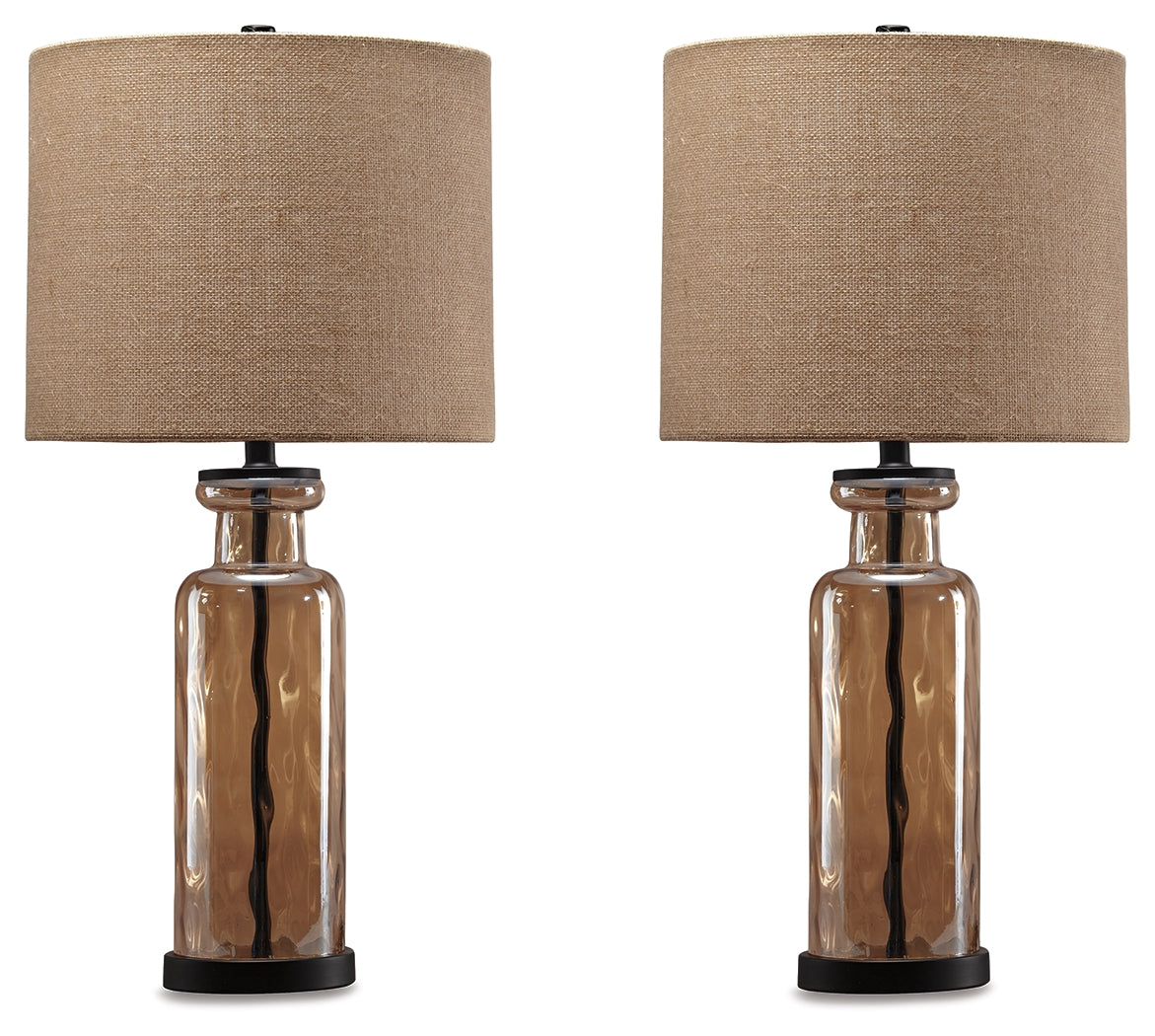 Lullora Furniture - Ashley Furniture - Laurentia Lighting - Table Lamp (Set of 2) / Champagne - L431414X2