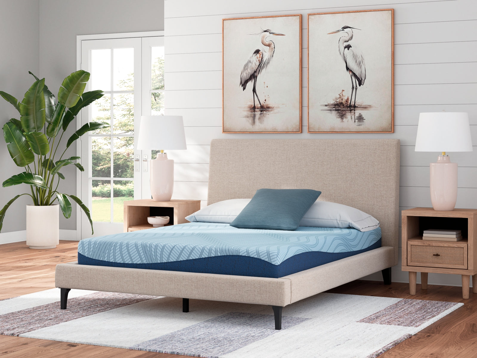 Lullora Furniture - Ashley Furniture - Peak 2.0 8 Memory Foam Mattresses - Queen / White - M20431