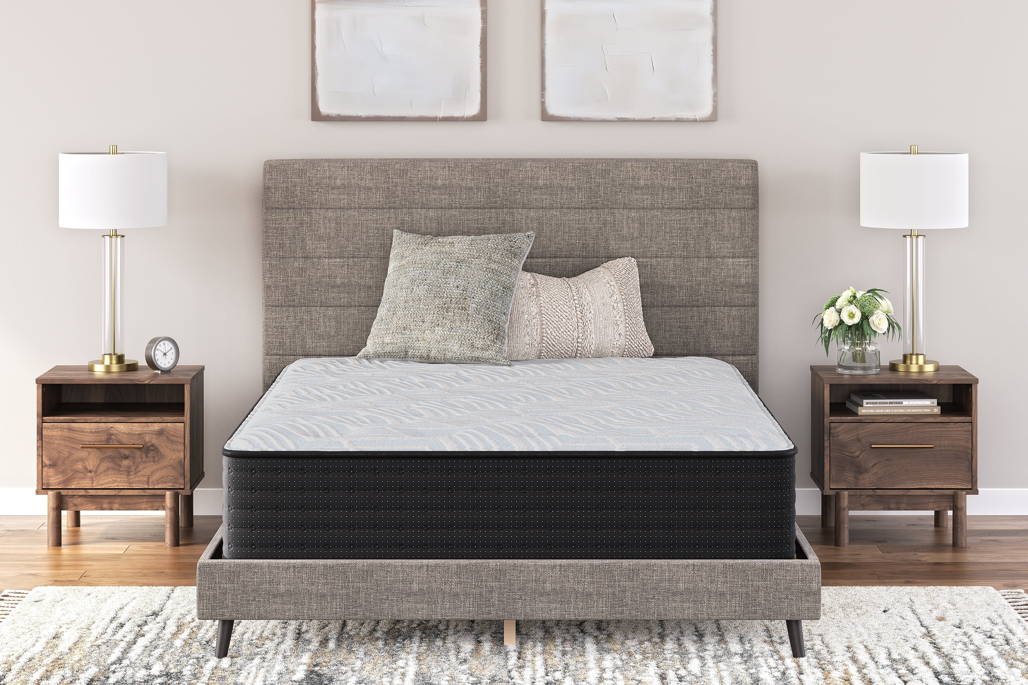 Lullora Furniture - Ashley Furniture - Palisades Plush Mattresses - California King / Gray/Blue - M41651