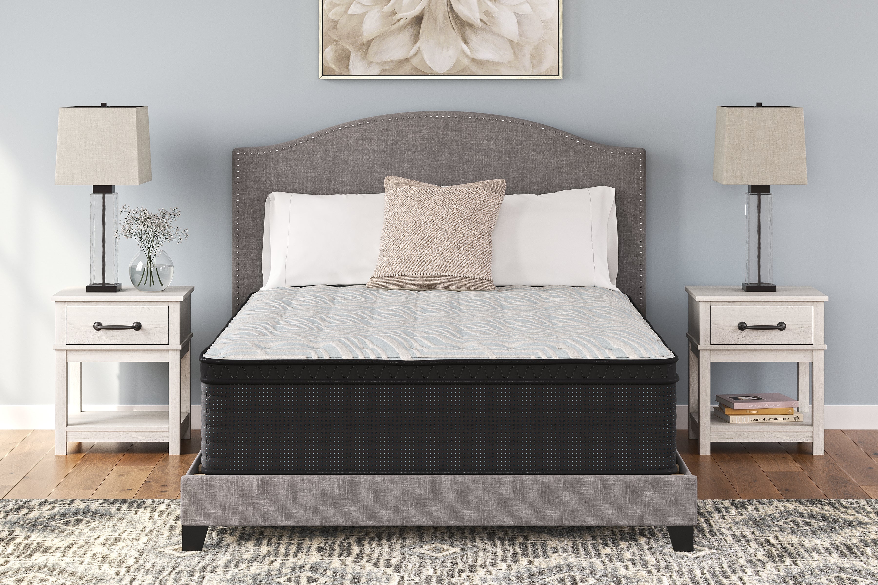 Lullora Furniture - Ashley Furniture - Palisades ET Mattresses - California King / Gray/Blue - M41751