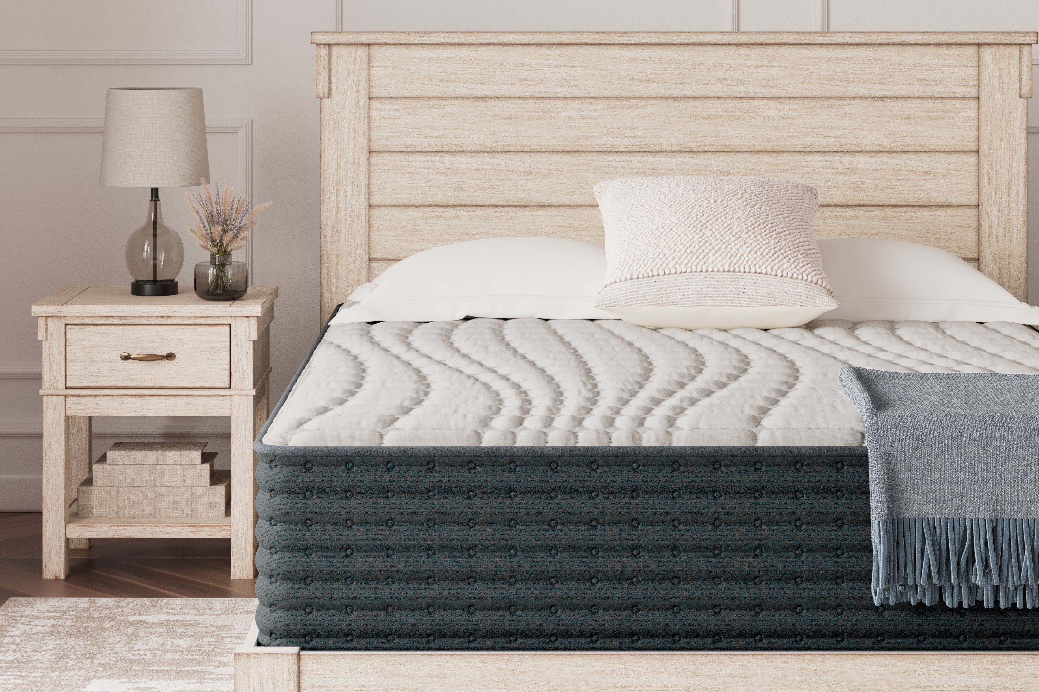 Lullora Furniture - Ashley Furniture - Hybrid 1300 Mattresses - King / White - M43641
